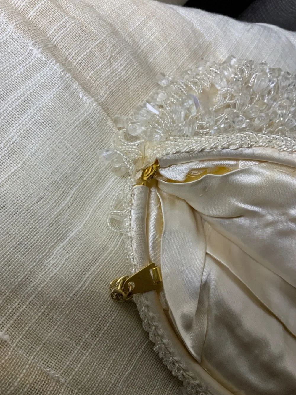 Vintage Hand-Beaded Bridal Purse
